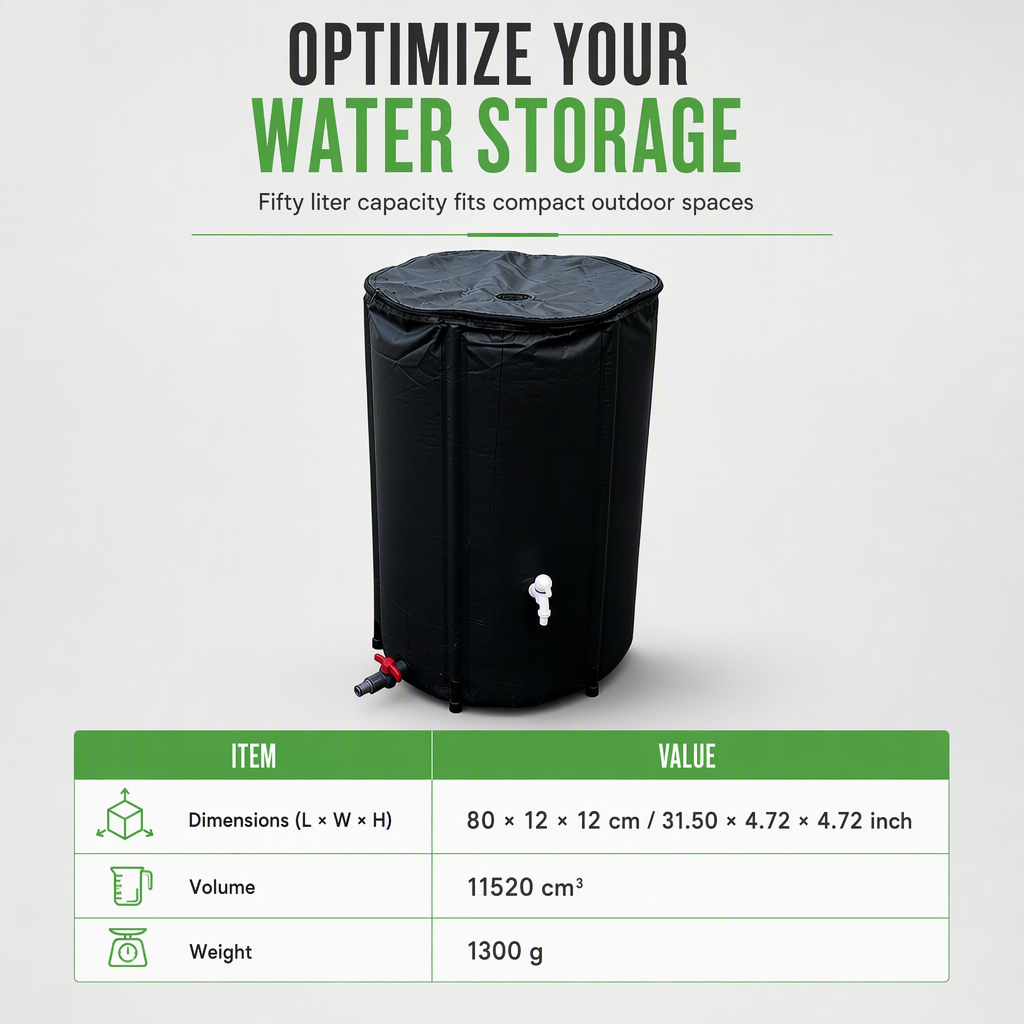 💧 Tragbarer faltbarer Wasserkanister 50L – platzsparende Wasseraufbewahrung für Camping, Outdoor & Notfälle