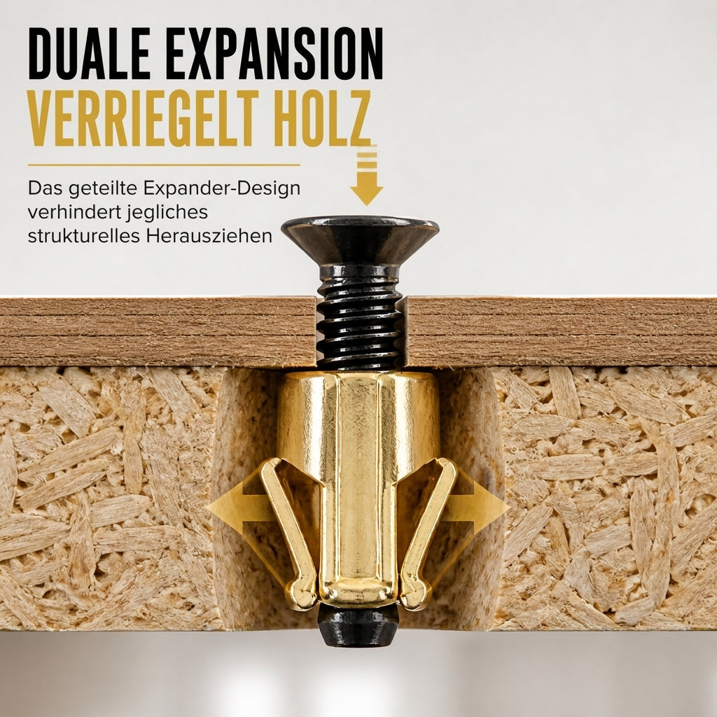 🔧 Scharnier-Basis für Schranktüren – vorgemontiertes Set mit Dübel & Schrauben für Möbelbeschläge