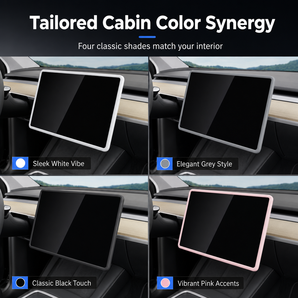 🚗 50% RABATT! 🛡️ Silikon-Displayschutz – Für Tesla 3 & Y Serie ✨