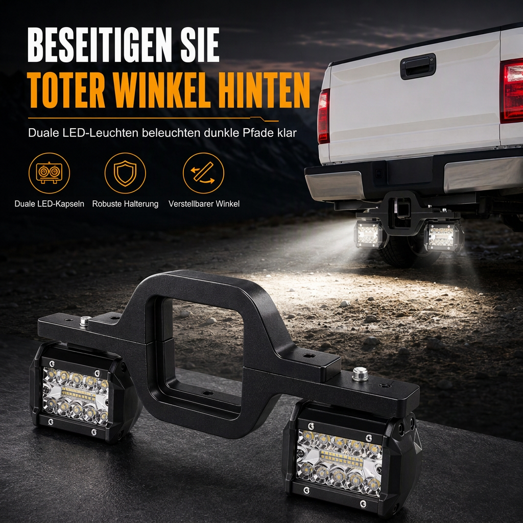 🚙 50% Rabatt 💡LED-Arbeitsscheinwerfer für Anhängerkupplung, Rückfahrscheinwerfer für Pickup & SUV