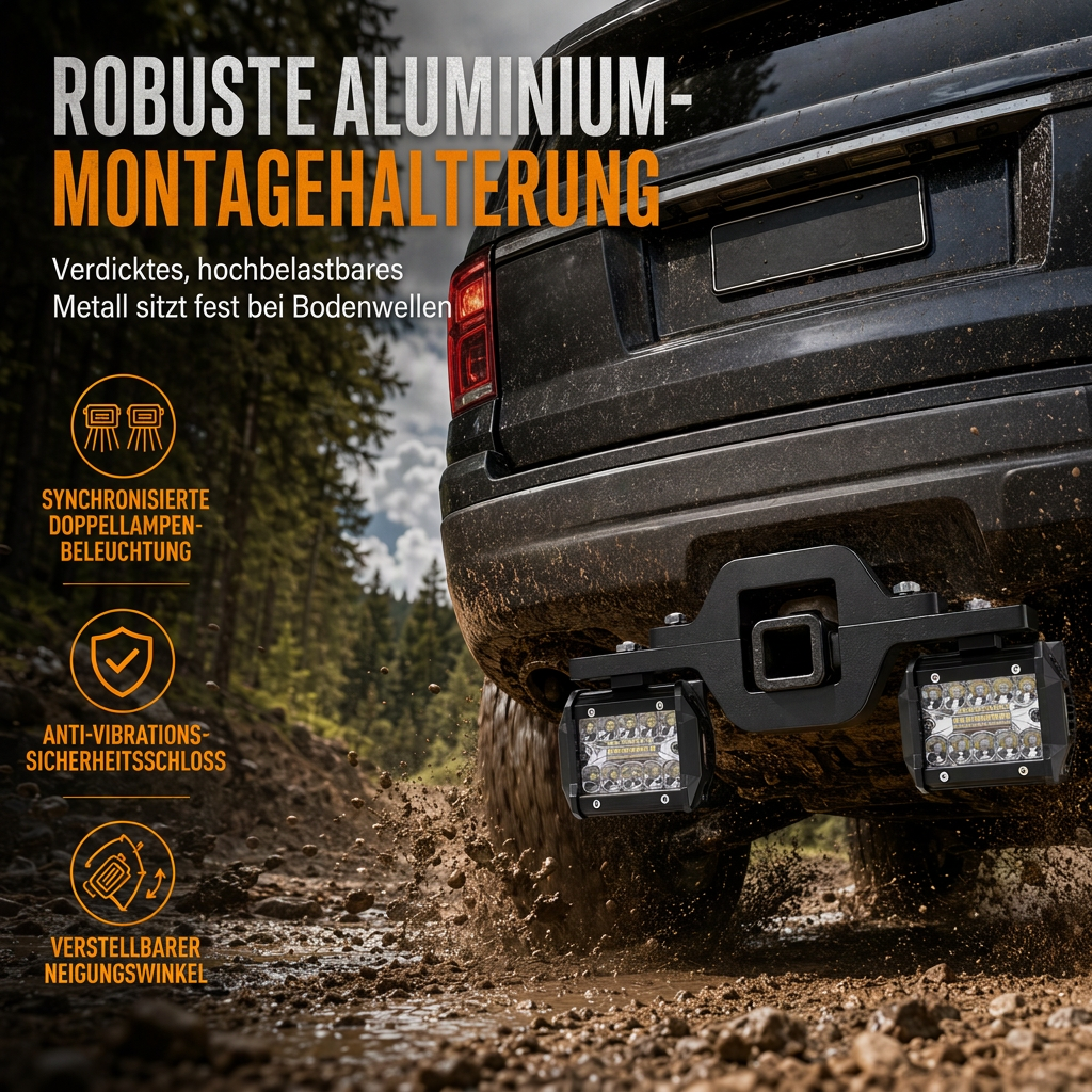 🚙 50% Rabatt 💡LED-Arbeitsscheinwerfer für Anhängerkupplung, Rückfahrscheinwerfer für Pickup & SUV
