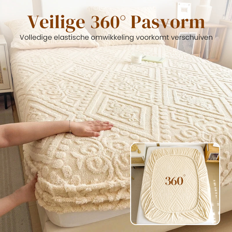 🛏️ Einzelnes Spannbettlaken aus Milchfaser-Plüsch – 360° rundum elastisch & kuschelig weich