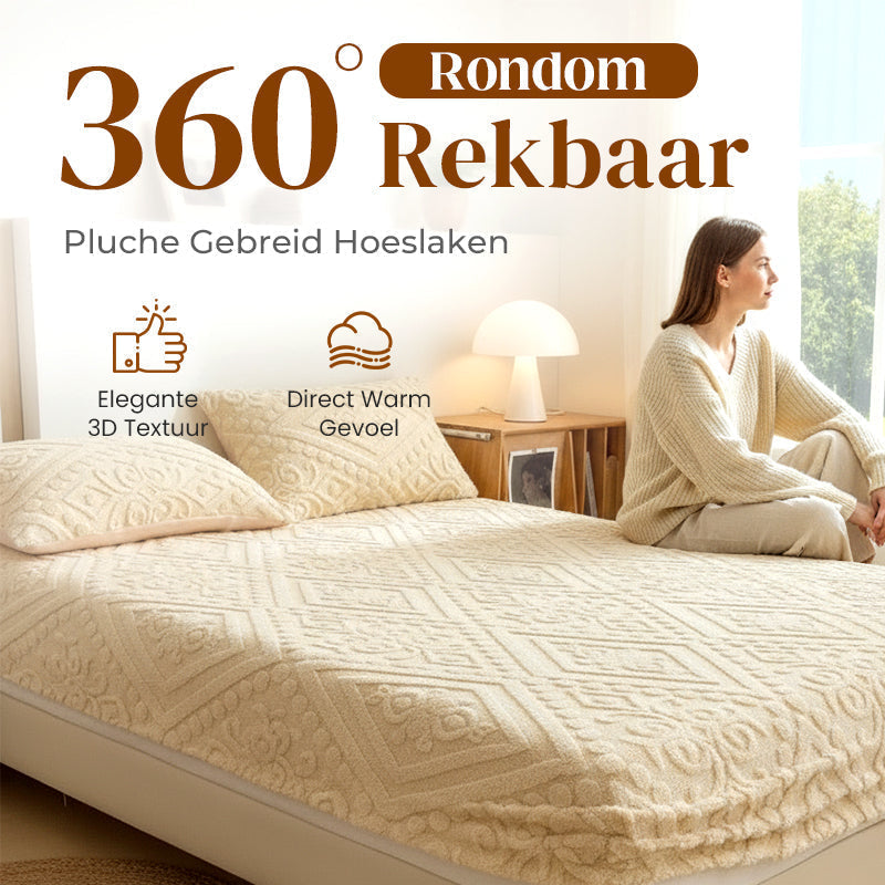 🛏️ Einzelnes Spannbettlaken aus Milchfaser-Plüsch – 360° rundum elastisch & kuschelig weich