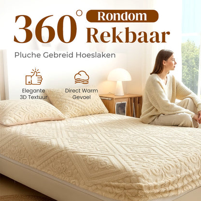 🛏️ Einzelnes Spannbettlaken aus Milchfaser-Plüsch – 360° rundum elastisch & kuschelig weich