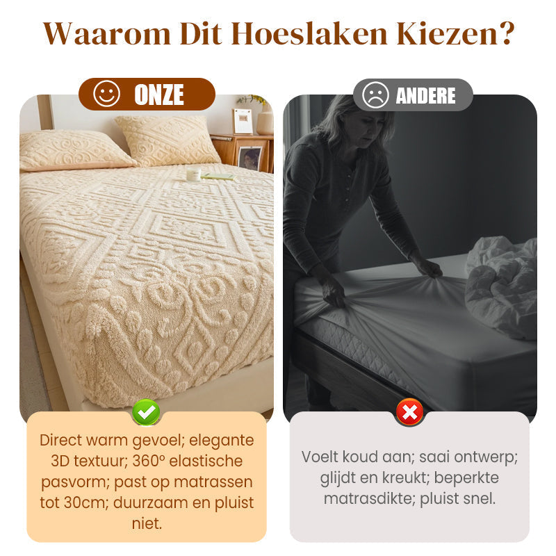 🛏️ Einzelnes Spannbettlaken aus Milchfaser-Plüsch – 360° rundum elastisch & kuschelig weich