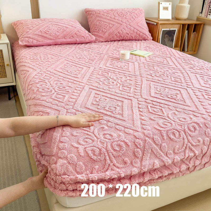 🛏️ Einzelnes Spannbettlaken aus Milchfaser-Plüsch – 360° rundum elastisch & kuschelig weich