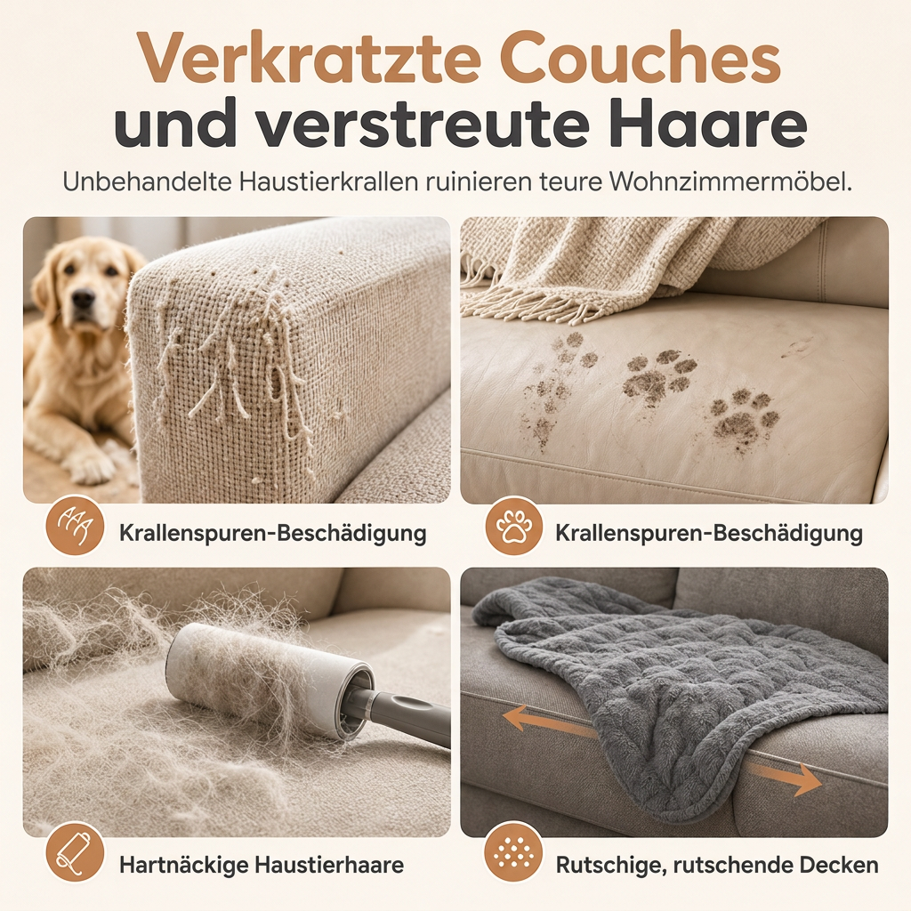 🐾 Verdickte Kaninchenfell-Plüschdecke für Hunde & Katzen – warm, rutschfest & kuschelig für Winter