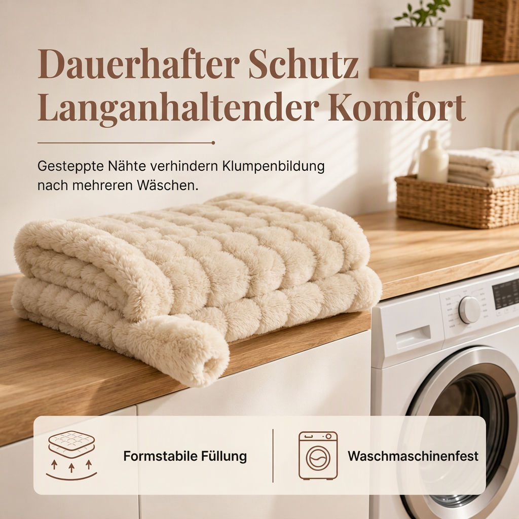 🐾 Verdickte Kaninchenfell-Plüschdecke für Hunde & Katzen – warm, rutschfest & kuschelig für Winter