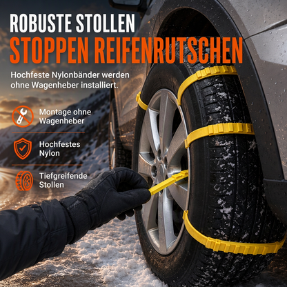 🚗 Universelle Schneeketten – verdickte Anti-Rutsch-Kabelbinder für SUVs, Limousinen & winterliche Fahrten