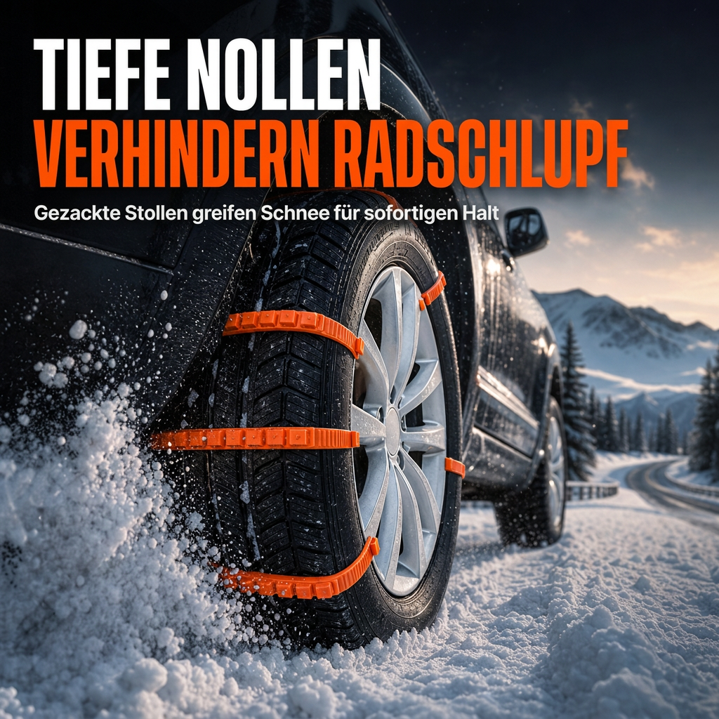 🚗 Universelle Schneeketten – verdickte Anti-Rutsch-Kabelbinder für SUVs, Limousinen & winterliche Fahrten