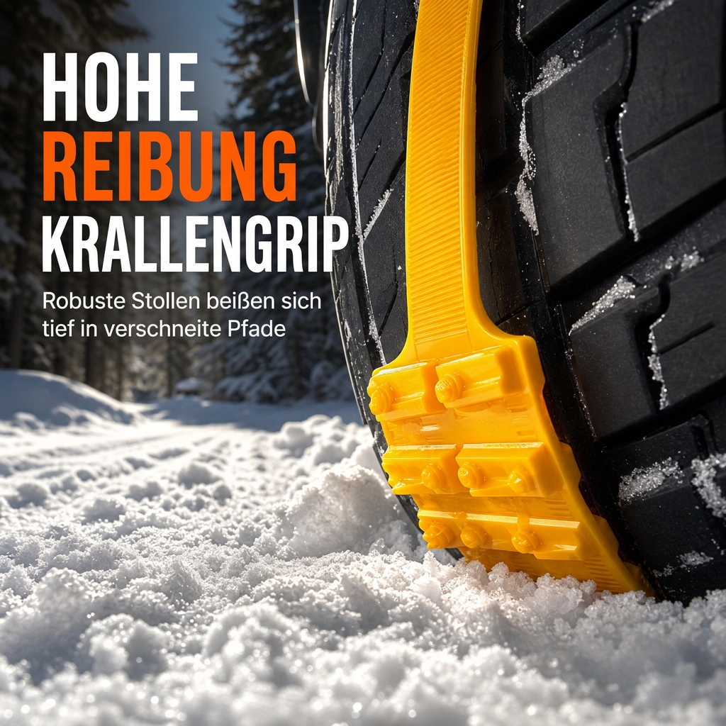 🚗 Universelle Schneeketten – verdickte Anti-Rutsch-Kabelbinder für SUVs, Limousinen & winterliche Fahrten
