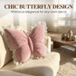 🦋 Elegantes Deko-Kissen in Schmetterlingsform mit Spitzenbesatz – stilvoll für Sofa, Bett & Wohnzimmer