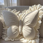 🦋 Elegantes Deko-Kissen in Schmetterlingsform mit Spitzenbesatz – stilvoll für Sofa, Bett & Wohnzimmer