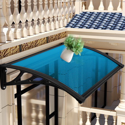 📢📢50% RABATT !!⏰Vordach für Haustür & Fenster – Wetterfestes Pultbogenvordach