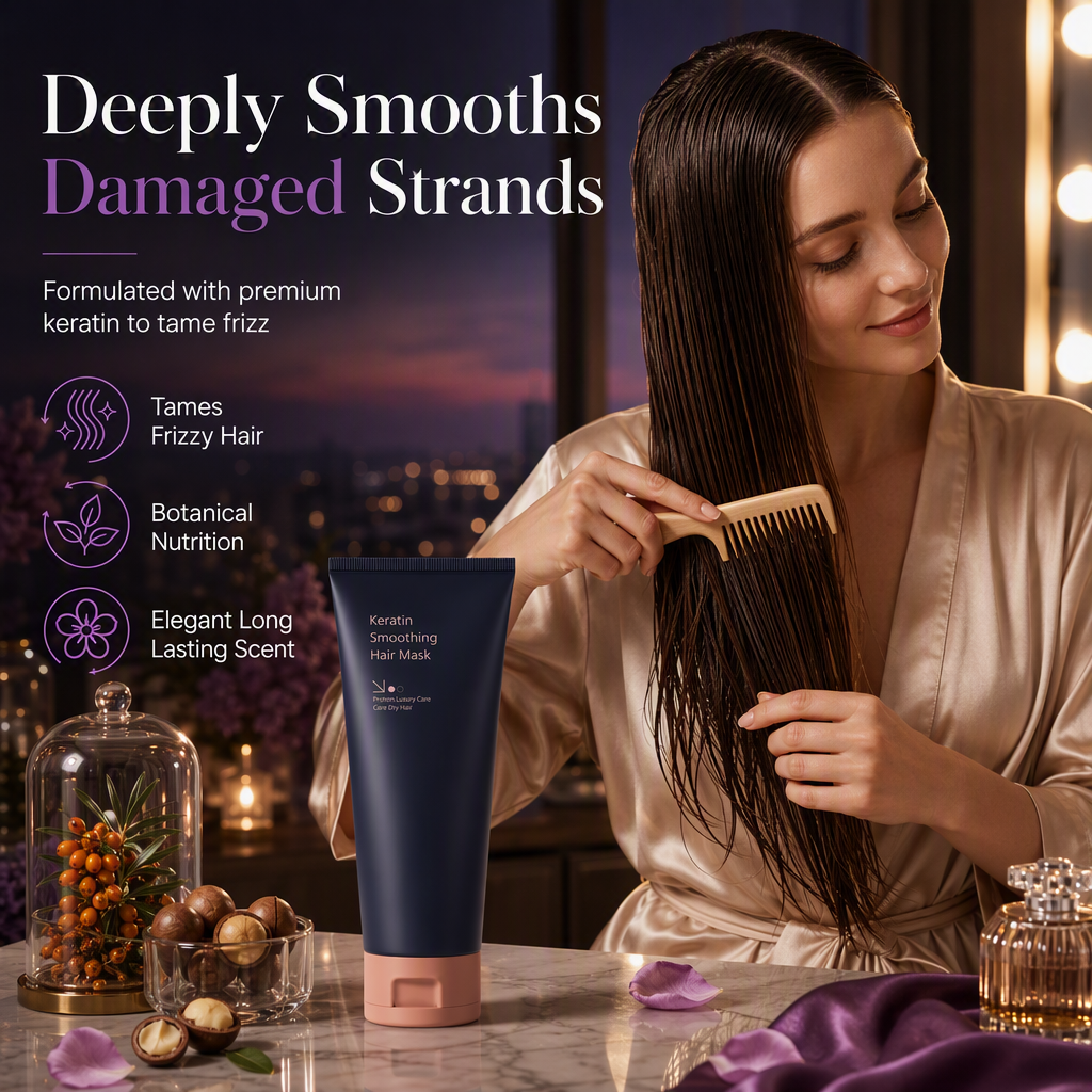 💆‍♀️ Keratin Haarmaske – pflegt & repariert trockenes, strapaziertes & frizziges Haar