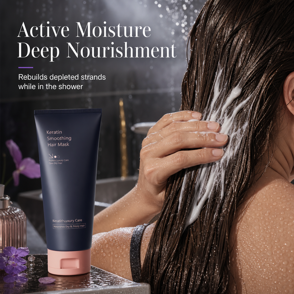 💆‍♀️ Keratin Haarmaske – pflegt & repariert trockenes, strapaziertes & frizziges Haar