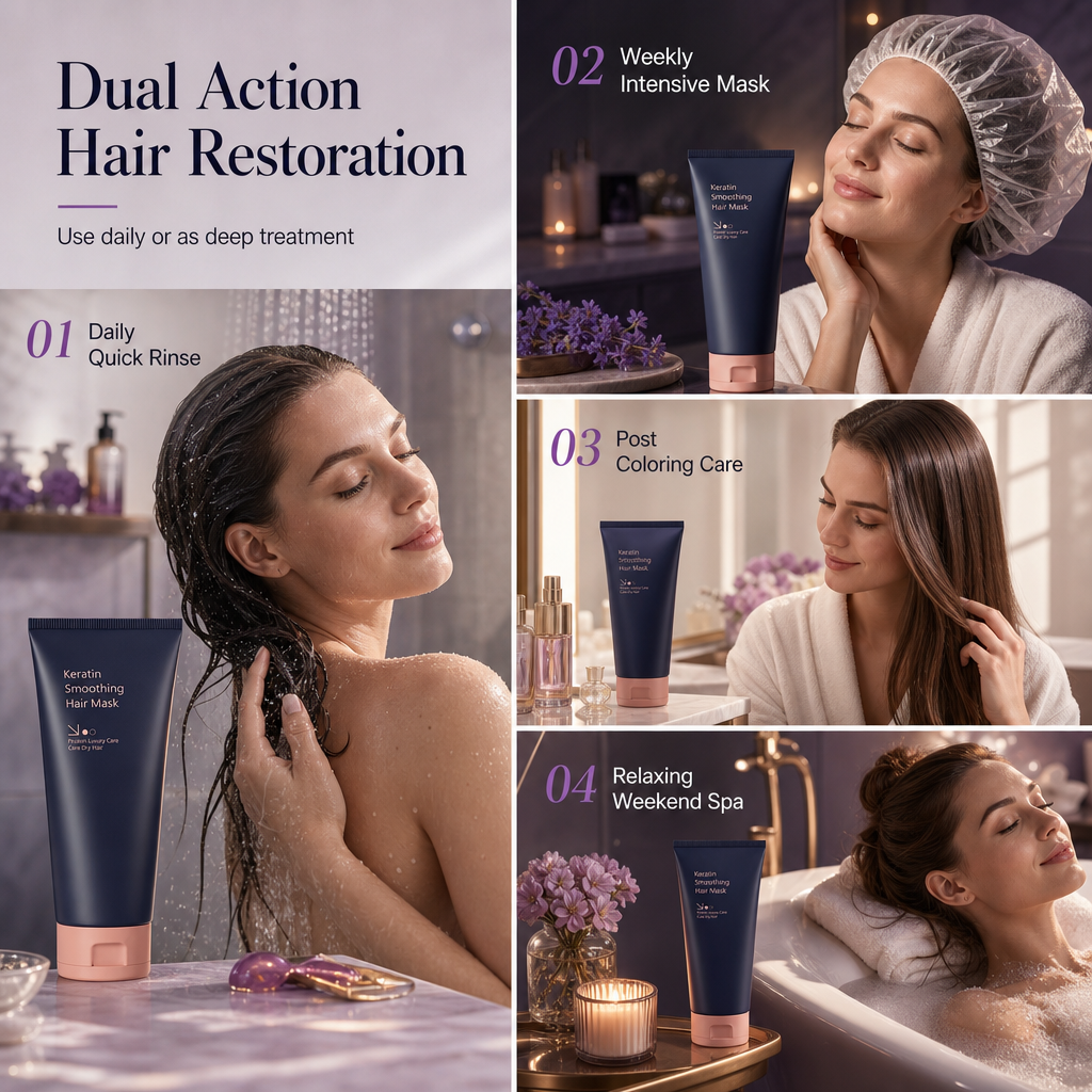 💆‍♀️ Keratin Haarmaske – pflegt & repariert trockenes, strapaziertes & frizziges Haar