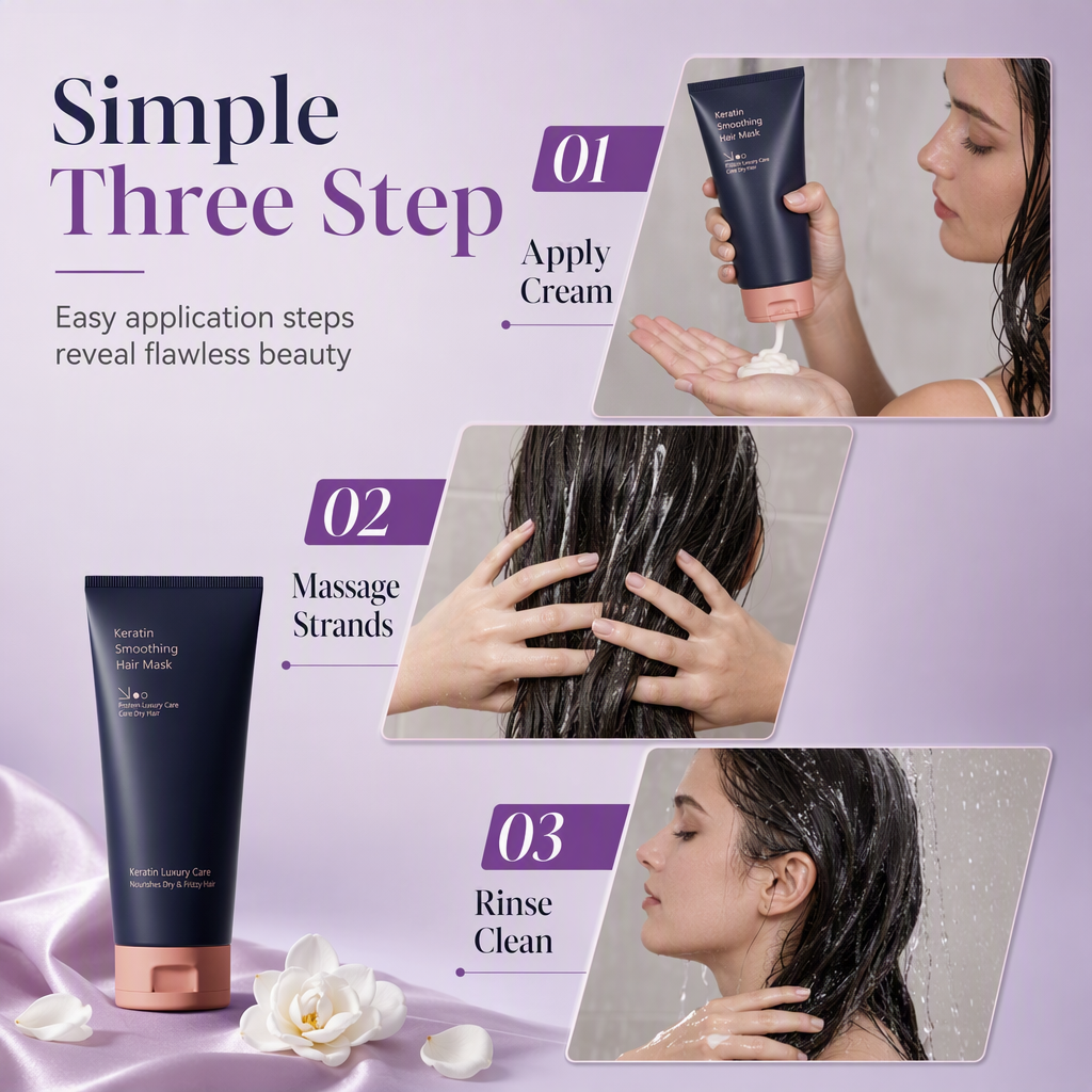💆‍♀️ Keratin Haarmaske – pflegt & repariert trockenes, strapaziertes & frizziges Haar