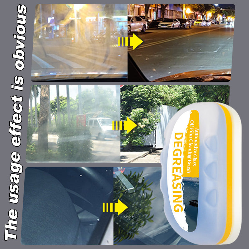 🚗 2 kaufen, 1 gratis! ✨🧽Auto-Glasreiniger-Bürste für Windschutzscheibe & Fenster – entfernt Ölfilm mühelos