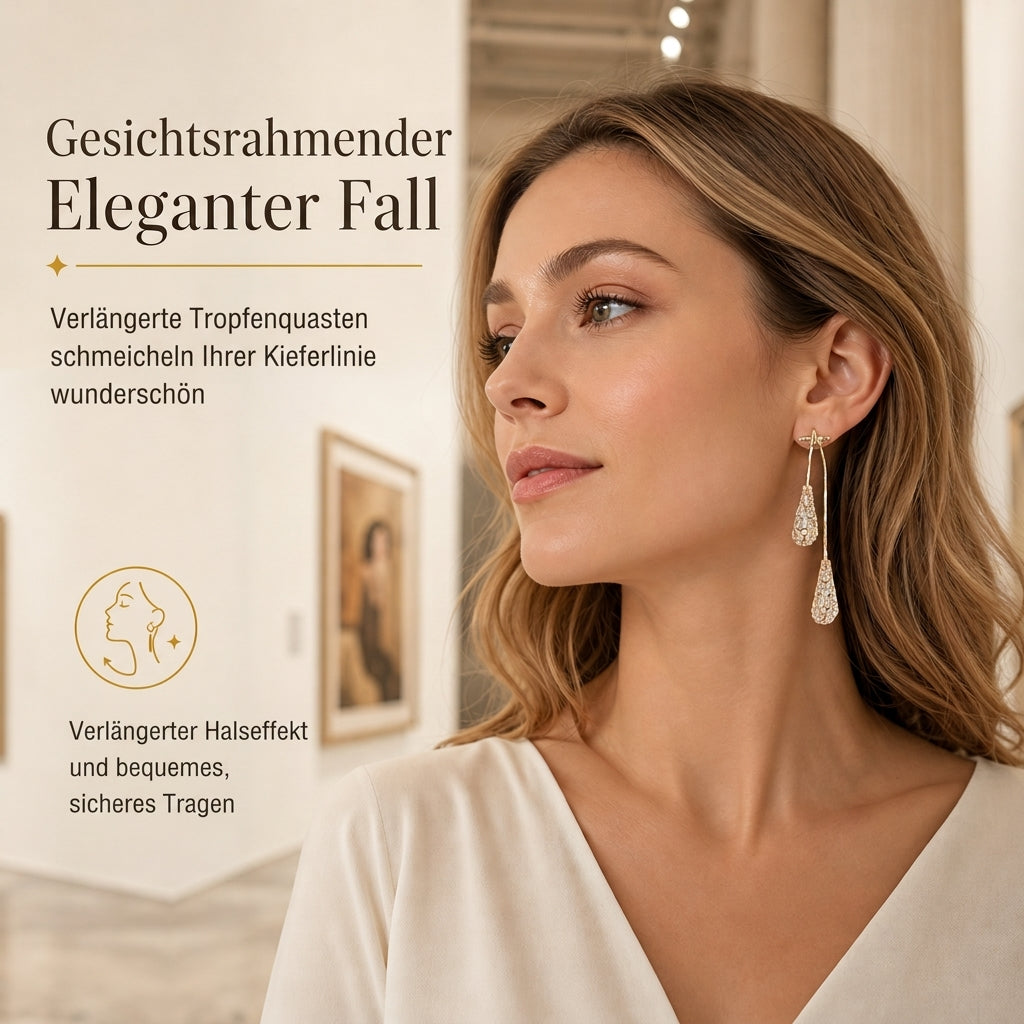 💎 50% RABATT! ✨ Tropfen-Ohrringe – Zirkonia, vergoldet & 2-in-1 tragbar ✨
