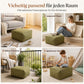 📢 50% RABATT! 🧺 Aufbewahrungs-Pouf-Hülle – Großer Reißverschluss, waschbar & 45x45x23cm ✨