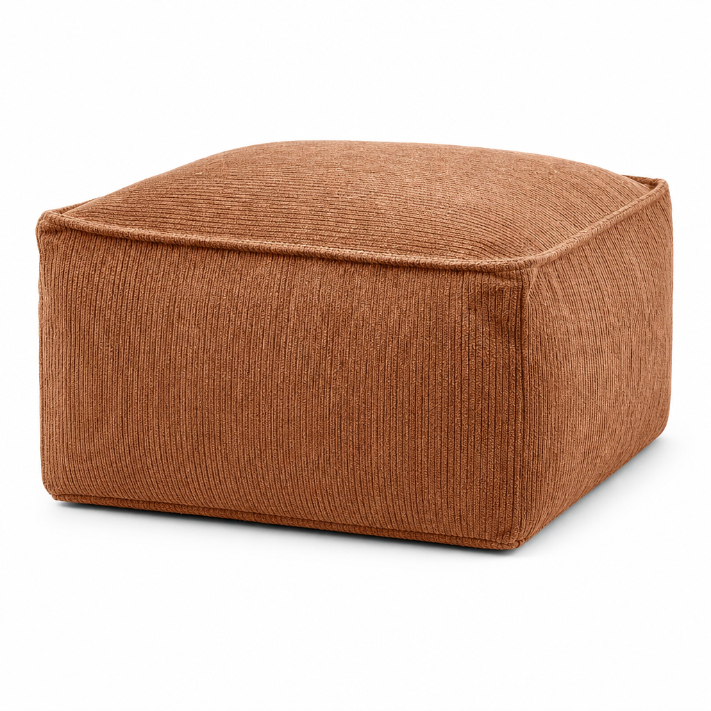 📢 50% RABATT! 🧺 Aufbewahrungs-Pouf-Hülle – Großer Reißverschluss, waschbar & 45x45x23cm ✨