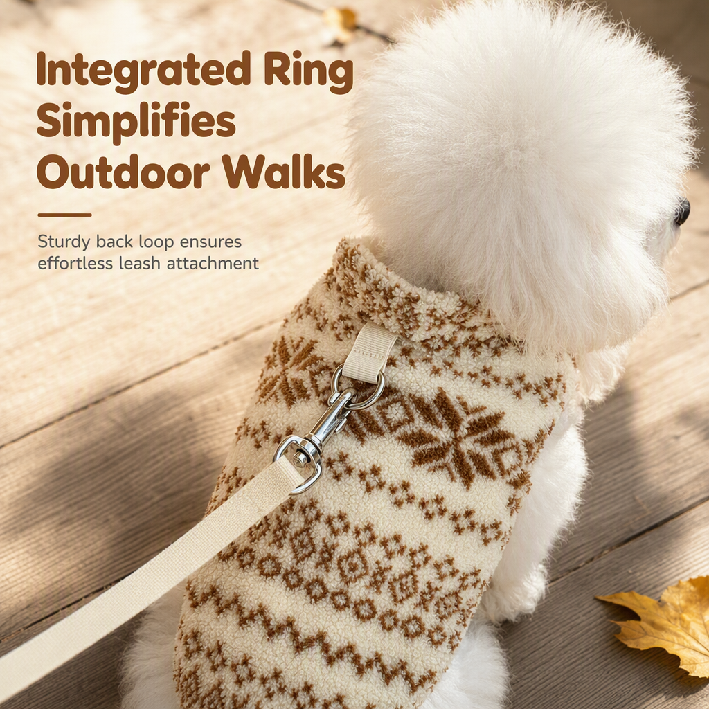 🐶 Warme, verdickte Pullover-Weste für kleine & mittlere Hunde sowie Katzen – mit hohem Kragen für Herbst & Winter