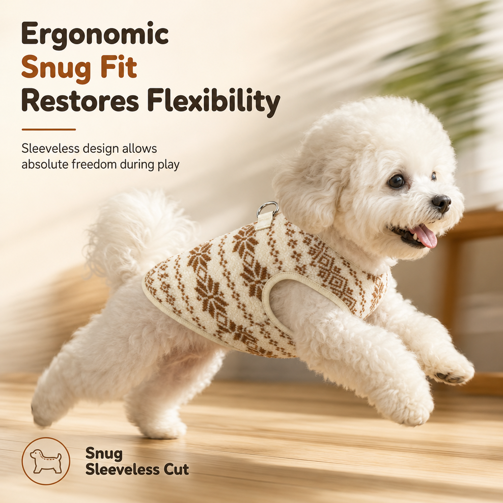 🐶 Warme, verdickte Pullover-Weste für kleine & mittlere Hunde sowie Katzen – mit hohem Kragen für Herbst & Winter