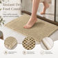 🚿 Rutschfeste & wasserabsorbierende Badematte im Waffelgewebe-Design – einfarbig, für Bad & Eingang