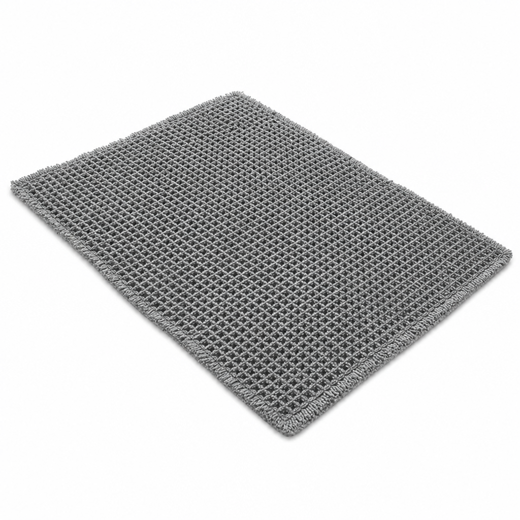 🚿 Rutschfeste & wasserabsorbierende Badematte im Waffelgewebe-Design – einfarbig, für Bad & Eingang