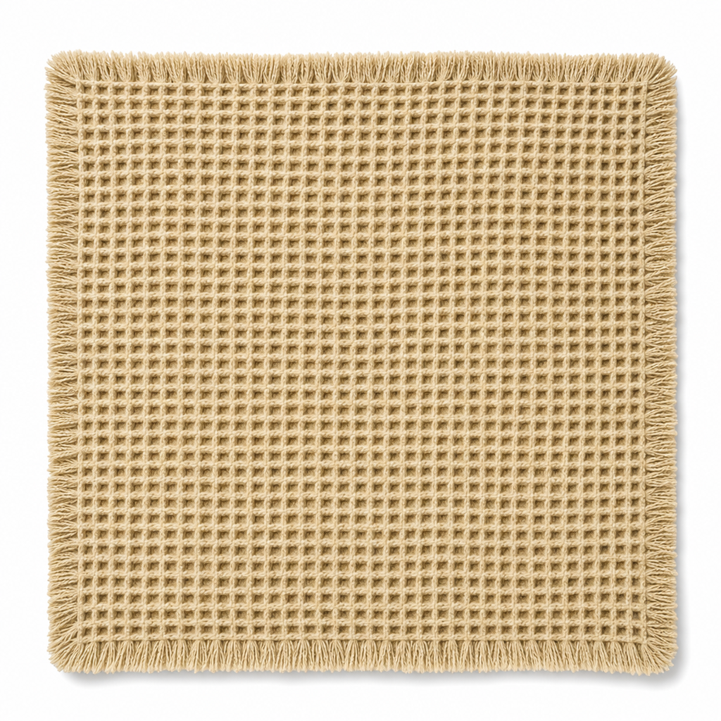 🚿 Rutschfeste & wasserabsorbierende Badematte im Waffelgewebe-Design – einfarbig, für Bad & Eingang