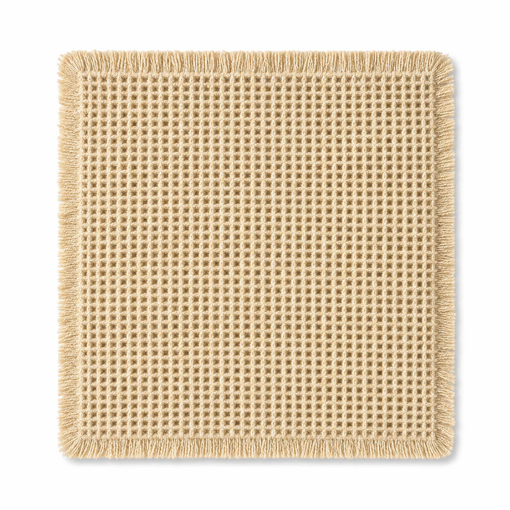 🚿 Rutschfeste & wasserabsorbierende Badematte im Waffelgewebe-Design – einfarbig, für Bad & Eingang