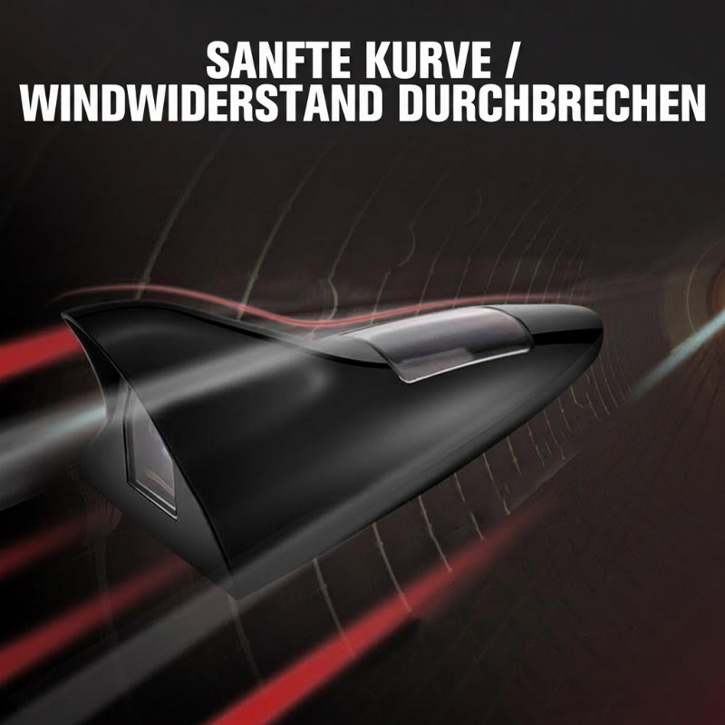 🚗 Solar-Haifischflossen-Antenne mit Bremslicht – LED-Warnleuchte für mehr Sicherheit, universell für Auto & SUV