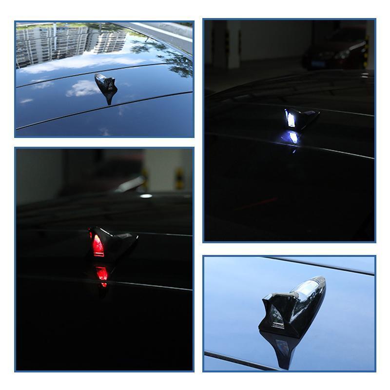 🚗 Solar-Haifischflossen-Antenne mit Bremslicht – LED-Warnleuchte für mehr Sicherheit, universell für Auto & SUV