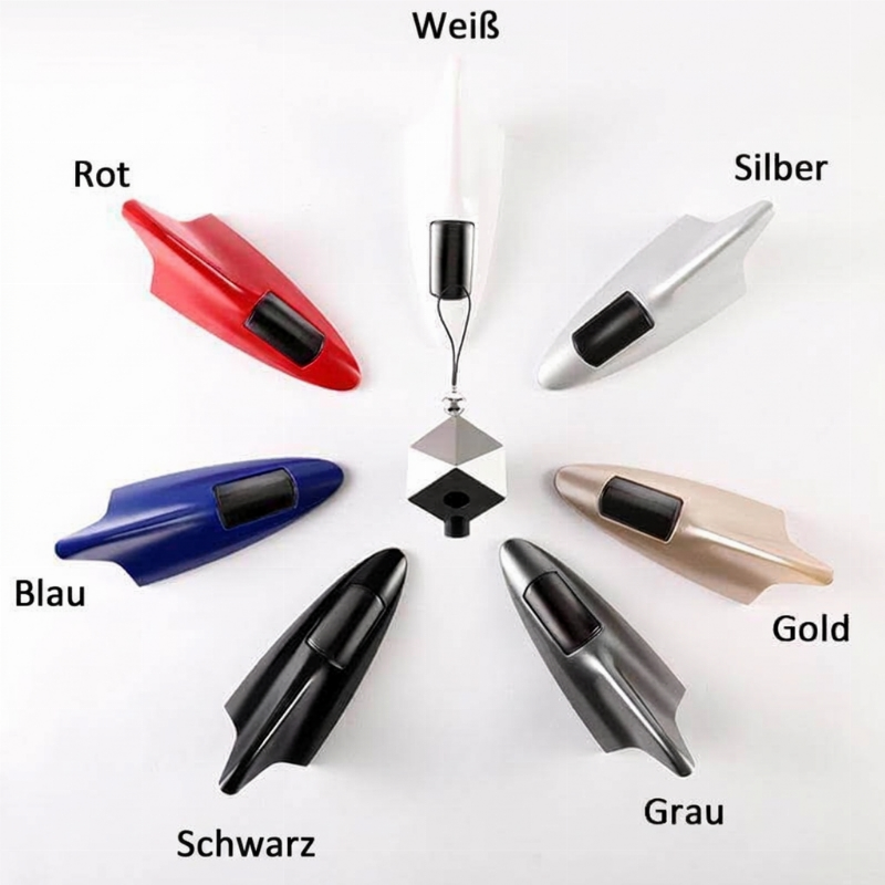 🚗 Solar-Haifischflossen-Antenne mit Bremslicht – LED-Warnleuchte für mehr Sicherheit, universell für Auto & SUV