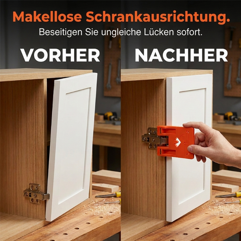 📢📢50% RABATT !!⏰Schranktür Scharnierbohrlehre & Montagewerkzeug
