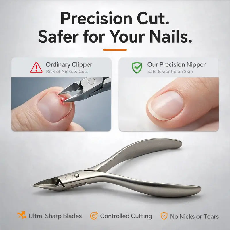 ✂️ Edelstahl-Nagelzange für eingewachsene Nägel & Nagelhaut – Maniküre-Set mit Hautzange & Nagelknipser