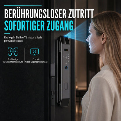 🔐 50% Rabatt! 🚪Smartes Türschloss mit Fingerabdruck, Gesichtserkennung & Fernzugriff