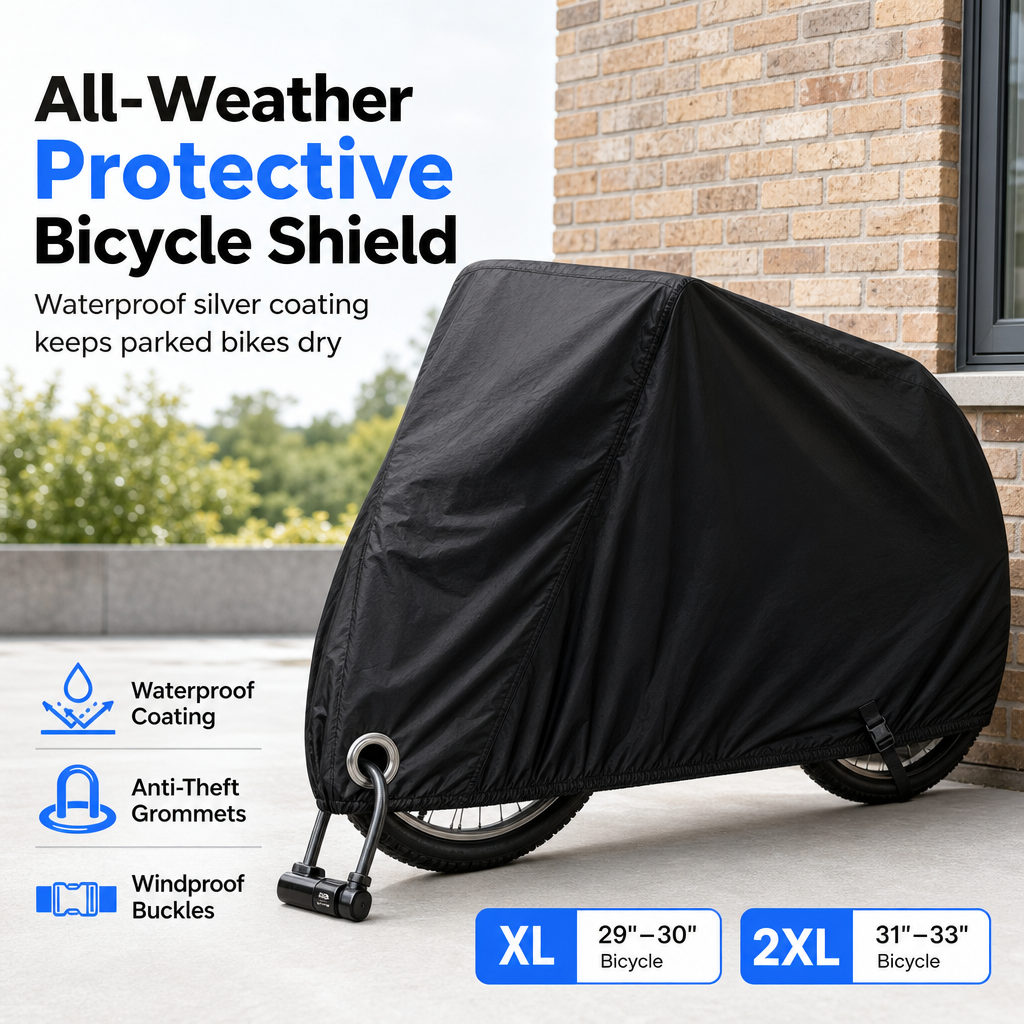 🚲 50% Rabatt! 🌧️ Wasserdichte Fahrradabdeckung für 1–2 Fahrräder – winddicht & wetterfest für draußen