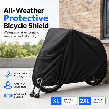 🚲 50% Rabatt! 🌧️ Wasserdichte Fahrradabdeckung für 1–2 Fahrräder – winddicht & wetterfest für draußen