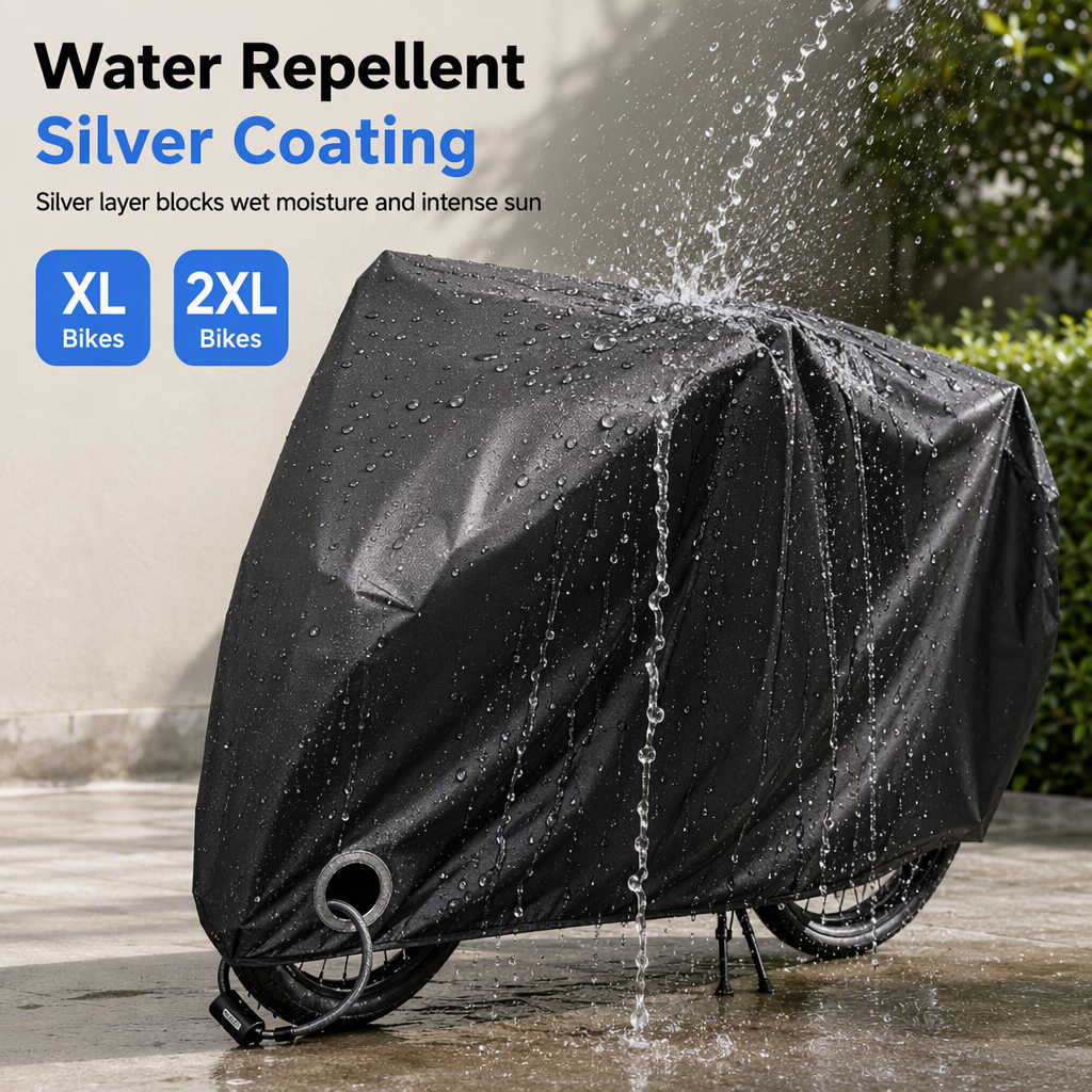 🚲 50% Rabatt! 🌧️ Wasserdichte Fahrradabdeckung für 1–2 Fahrräder – winddicht & wetterfest für draußen
