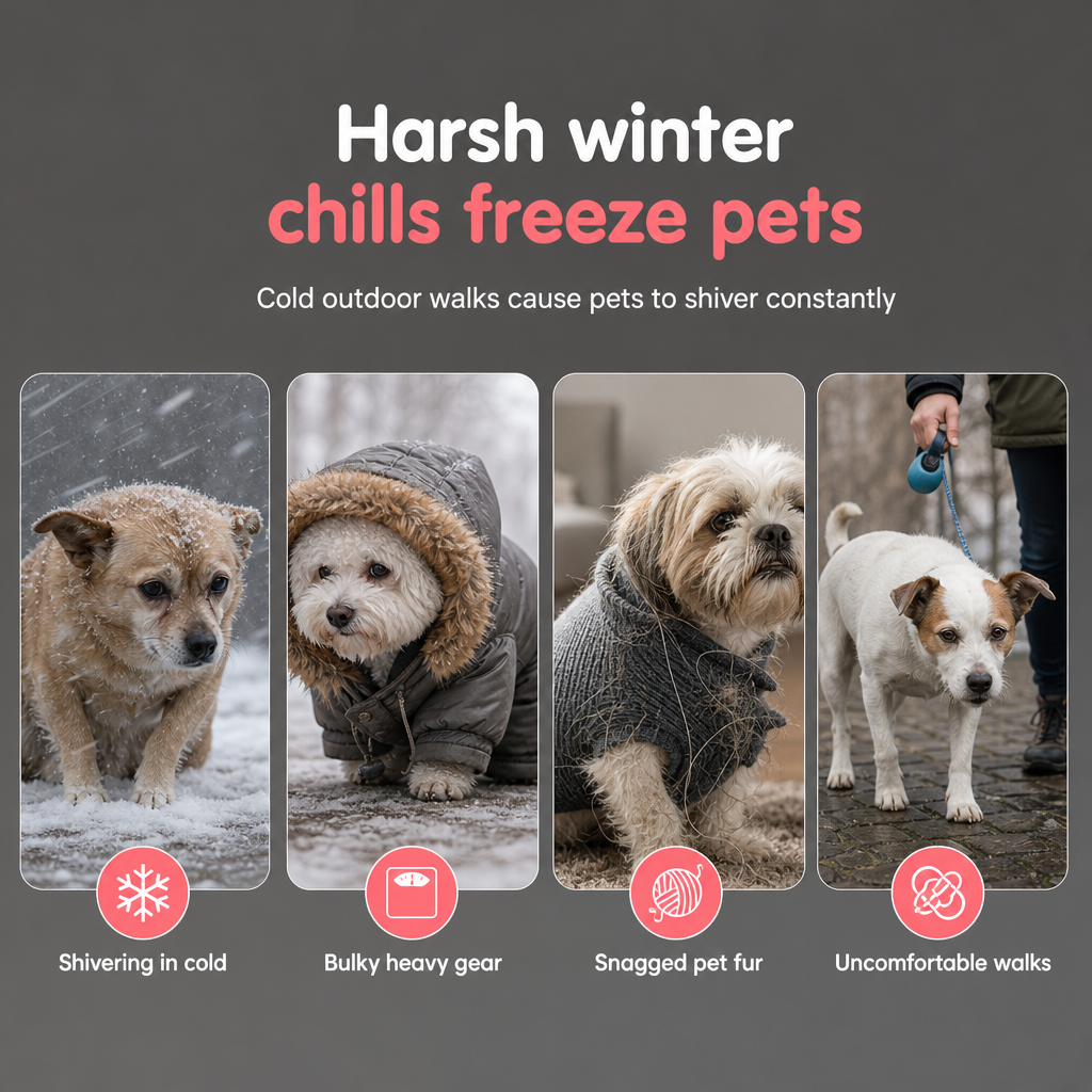 🐶 Warme Lammfleece-Haustierweste für Herbst & Winter – verdickt & fleecegefüttert für Hunde & Katzen