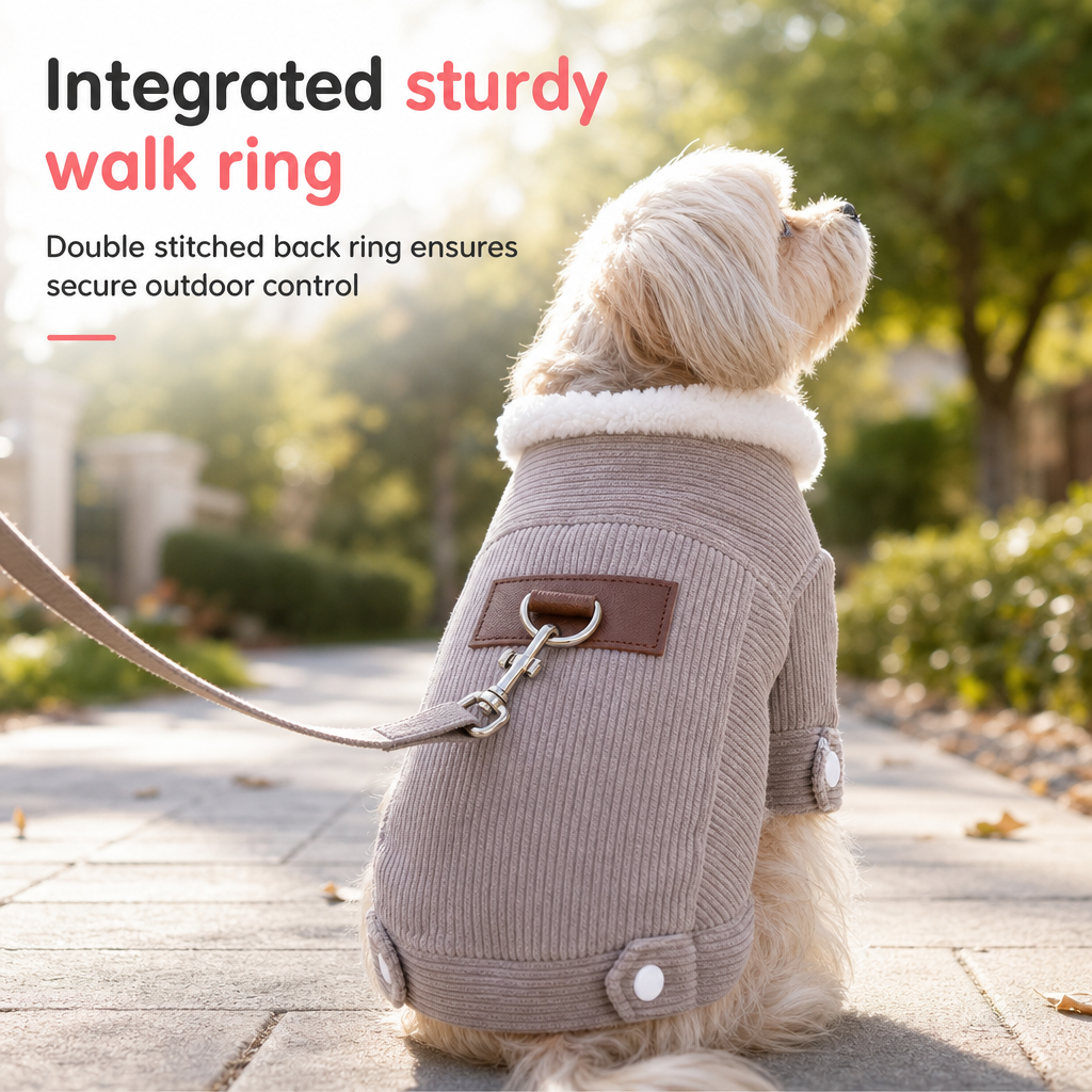 🐶 Warme Lammfleece-Haustierweste für Herbst & Winter – verdickt & fleecegefüttert für Hunde & Katzen