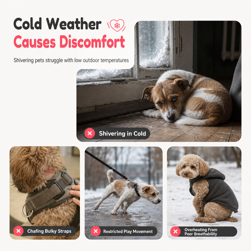 🐶 Süßer Pullover für Hund & Katze – mit „Love Dad and Mom“-Design & Leinenring, kuschelig warm für kalte Tage