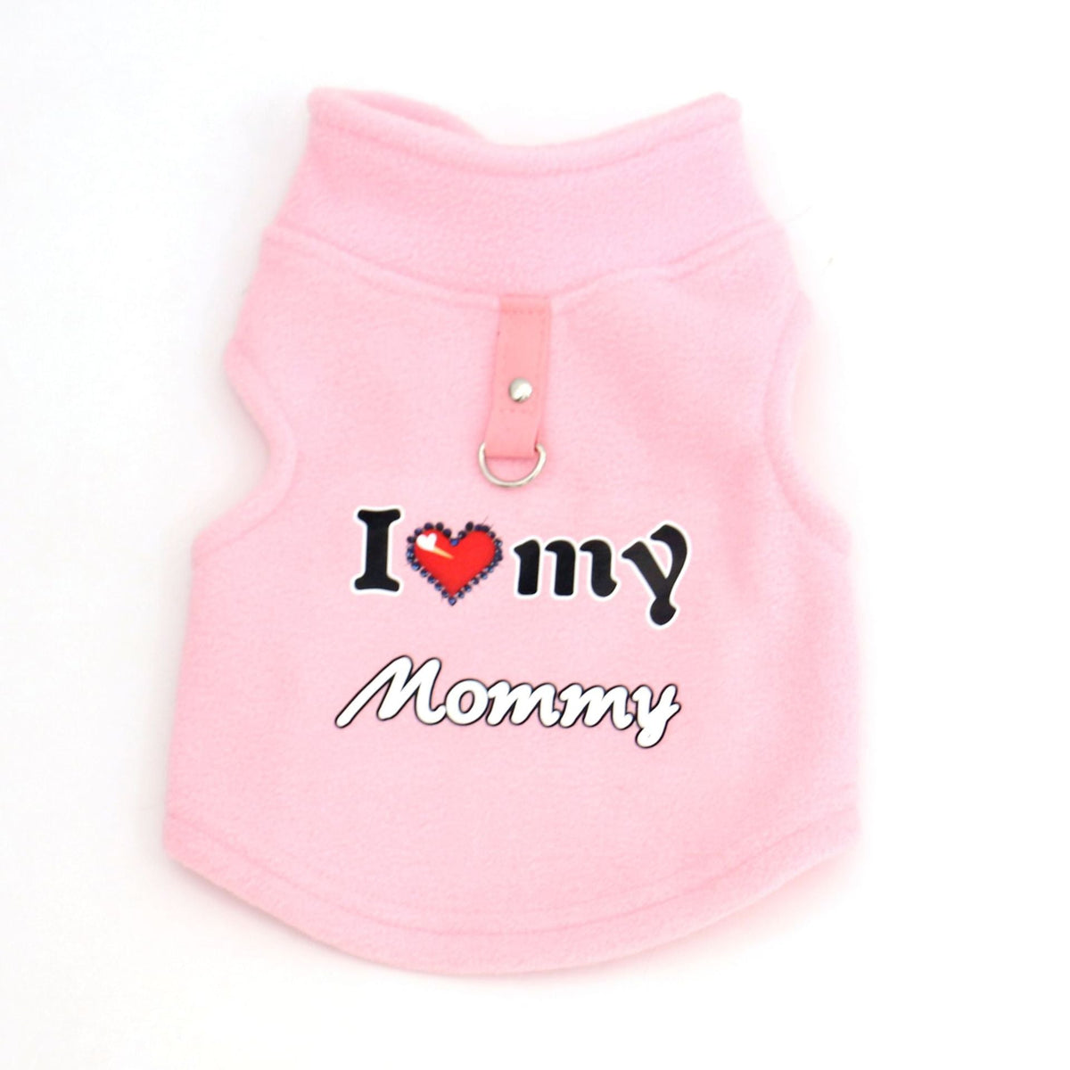 🐶 Süßer Pullover für Hund & Katze – mit „Love Dad and Mom“-Design & Leinenring, kuschelig warm für kalte Tage