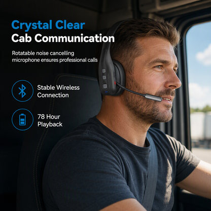 🔥Early Black Friday – Deals starten jetzt!💰🚚 LKW-Bluetooth-Headset mit ENC & Bügelmikrofon – 78 h Akkulaufzeit, leicht & komfortabel