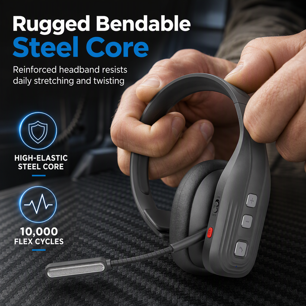 🔥Early Black Friday – Deals starten jetzt!💰🚚 LKW-Bluetooth-Headset mit ENC & Bügelmikrofon – 78 h Akkulaufzeit, leicht & komfortabel