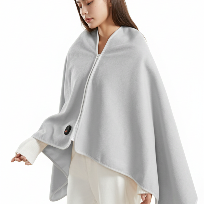 Ultra-Warm Cozy Washable Electric Warming Shawl