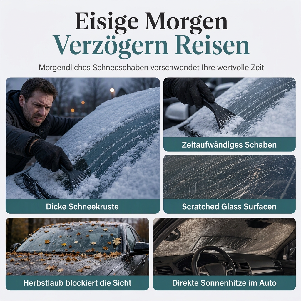 ⏳50% RABATT! ❄️ Magnetische Frontscheibenabdeckung – verdickt, wasserdicht & schützt vor Schnee, Eis & Frost