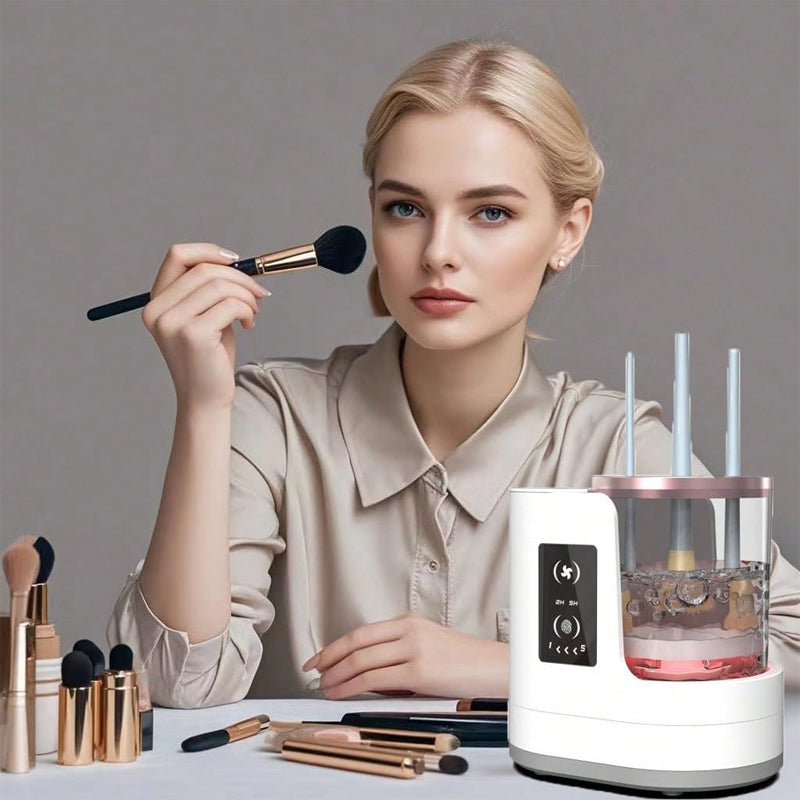 ⏳Zeitlich begrenztes Angebot⏳ 3 in 1 elektrischer Make-up-Pinselreiniger